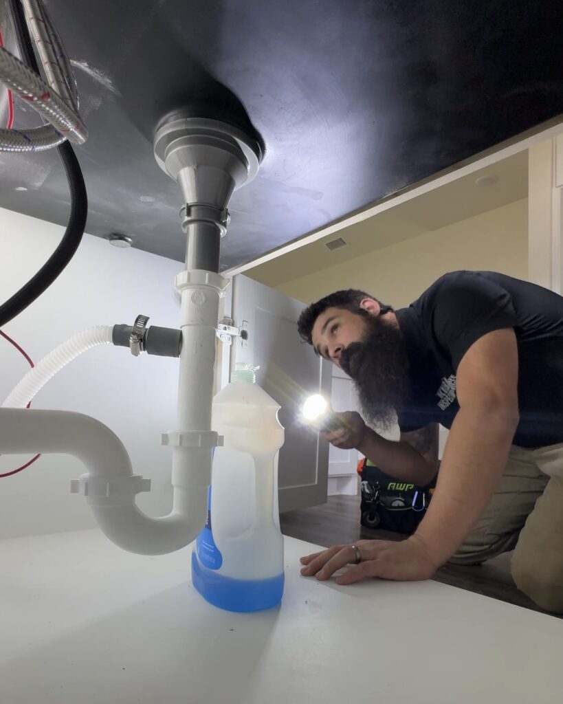 East Texas home inspection under kitchen sink